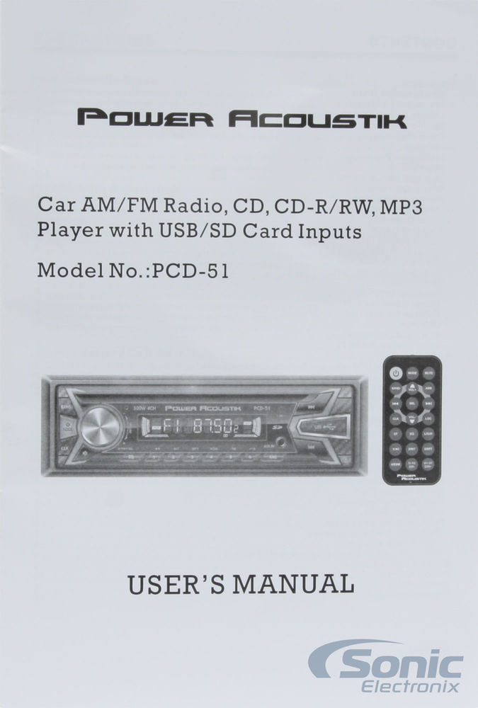 Power Acoustik PCD-51 Image 7