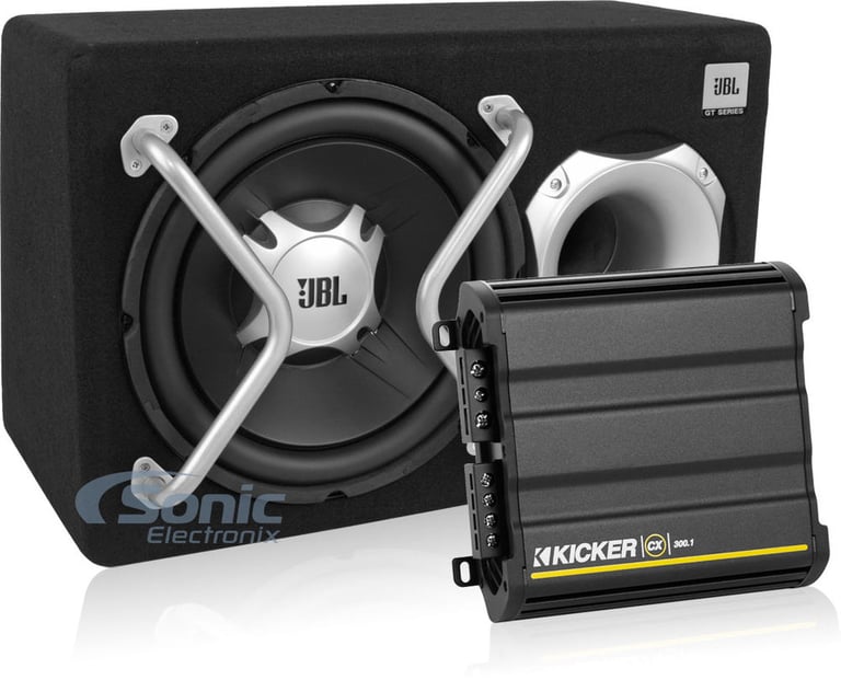 600 Watt JBL and Kicker 12" Ported Bass Package Image 1