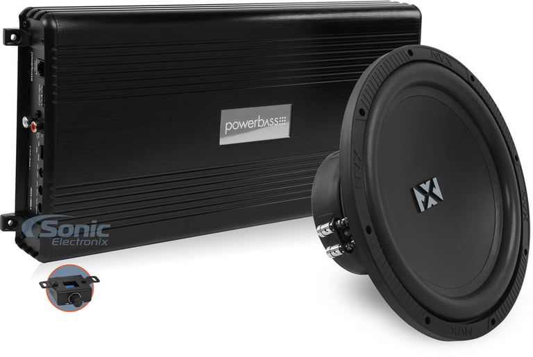 450W RMS NVX and PowerBass 12" Bass Package Image 1