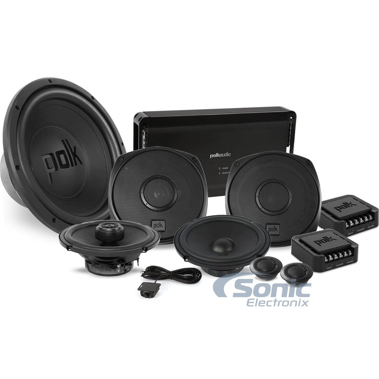 Polk Audio DXi Series 680 Watt RMS Complete Car Audio Package Image 1