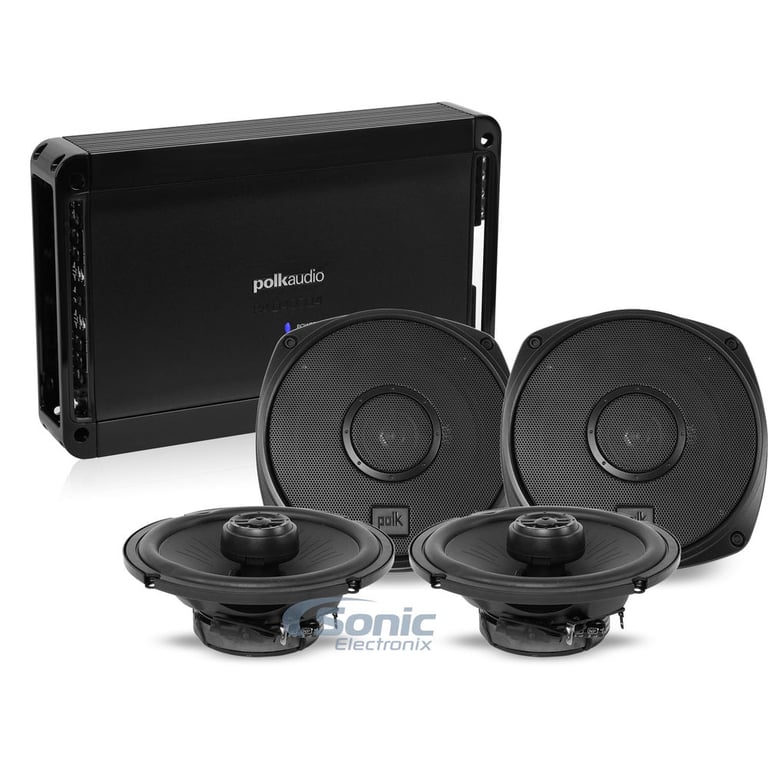 Polk Audio DXi Series 500 Watt RMS Amplified 6.5" Coaxial Speaker Package Image 1