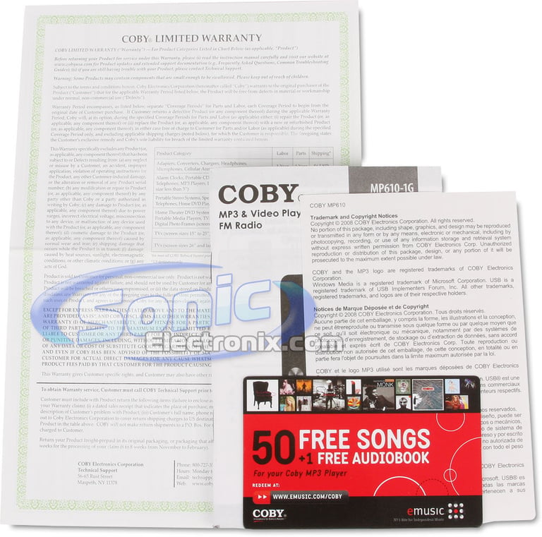 Coby MP610-4G (Blue) Image 7