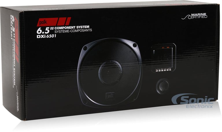 Polk Audio DXi Series 500 Watt RMS Amplified 6.5" Component Speaker Package Image 21