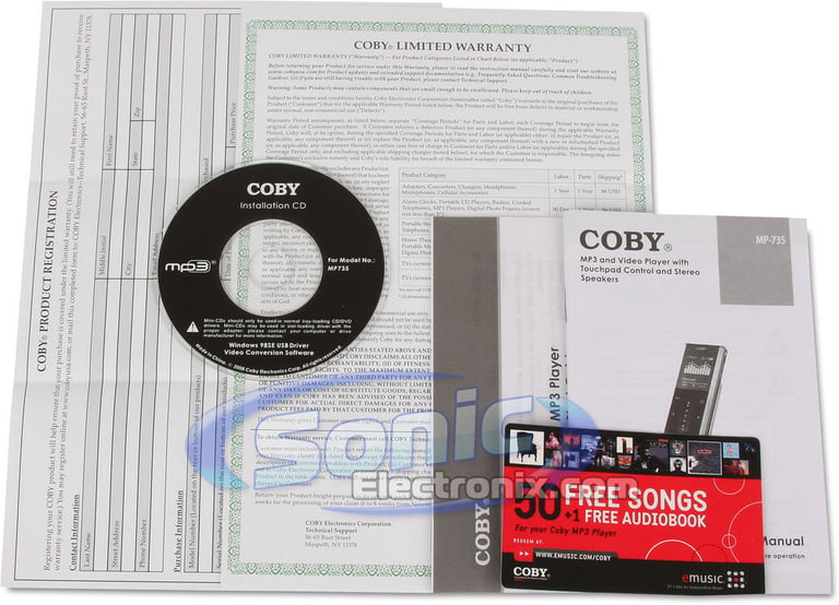Coby MP-7051G Image 8