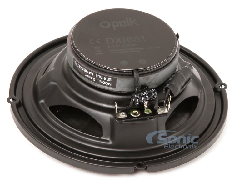 Polk Audio DXi Series 500 Watt RMS Amplified 6.5" Coaxial Speaker Package Image 13