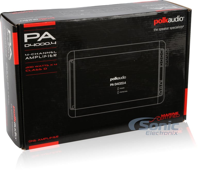 Polk Audio MM Series 500 Watt RMS Amplified 6.5" Coaxial Speaker Package Image 9