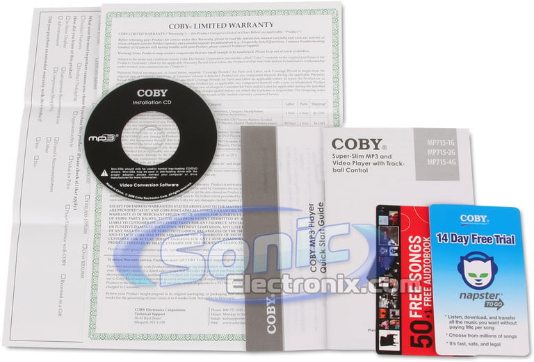 Coby MP715-2GBLK Portable MP3 Video Media Player (Black MP715-2G) Image 8