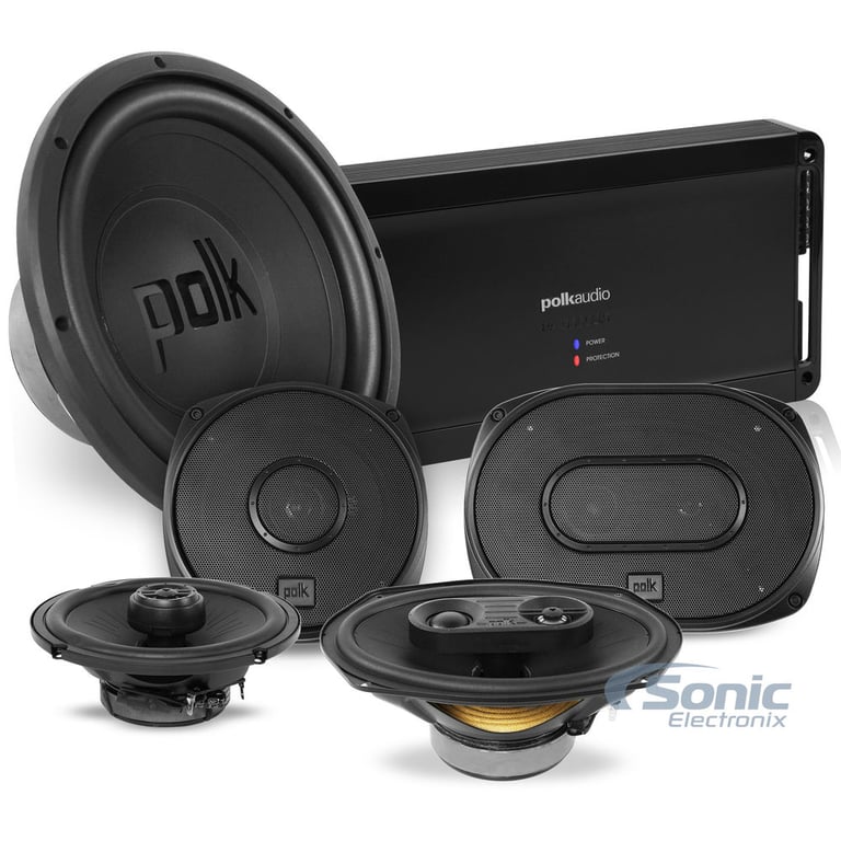 Polk Audio DXi Series 680 Watt RMS Complete Car Audio Package Image 1