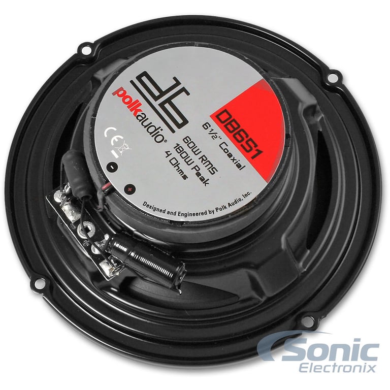 Polk Audio db Series 500 Watt RMS Amplified 6.5" Coaxial Speaker Package Image 13