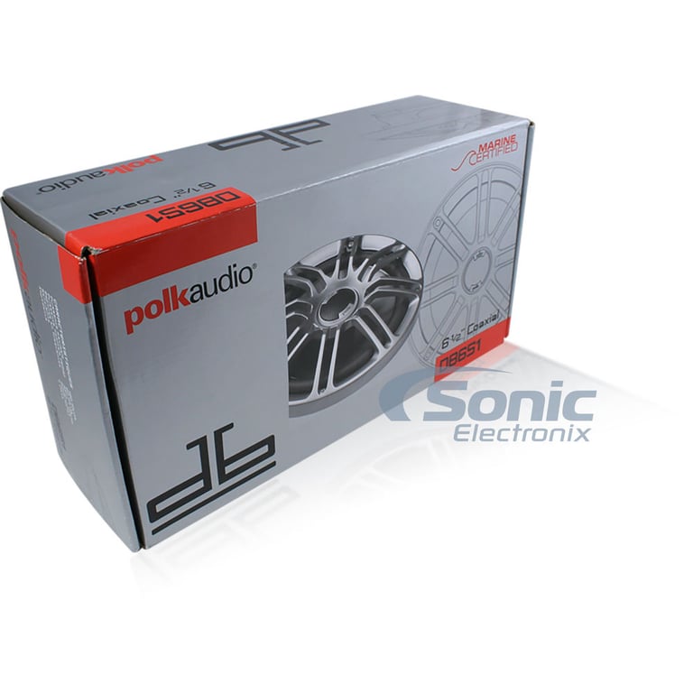 Polk Audio db Series 500 Watt RMS Amplified 6.5" Coaxial Speaker Package Image 15