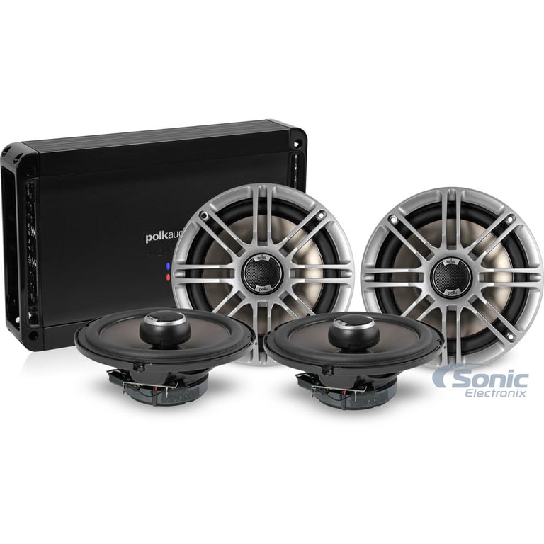 Polk Audio db Series 500 Watt RMS Amplified 6.5" Coaxial Speaker Package Image 1