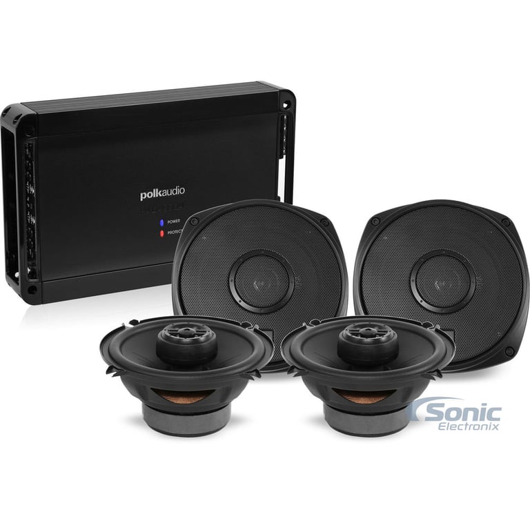 Polk Audio DXi Series 500 Watt RMS Amplified 5.25" Coaxial Speaker Package Image 1