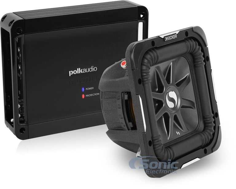 500W RMS Polk Audio and Kicker 8" Bass Package Image 1