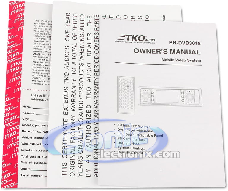 TKO Audio BH-DVD3018 Image 9