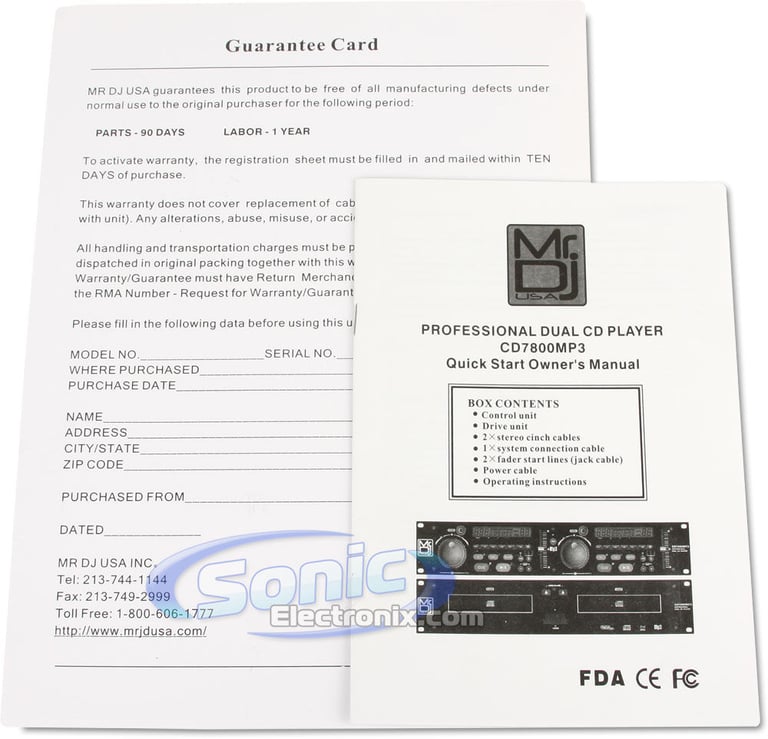 Mr DJ CD7800MP3 Image 11