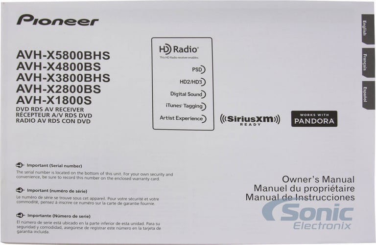 Pioneer AVH-X4800BS + SiriusXM Tuner + $70 Mail In Rebate and 3 Months Free Service* Image 9