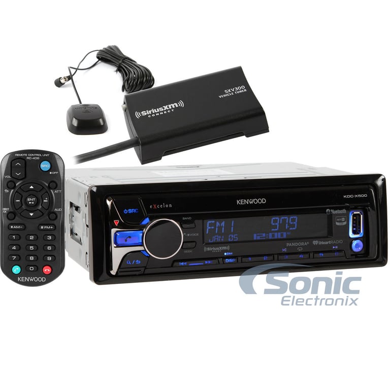Kenwood KDC-X500 + SiriusXM Tuner + $70 Mail In Rebate and 3 Months Free Service* Image 1