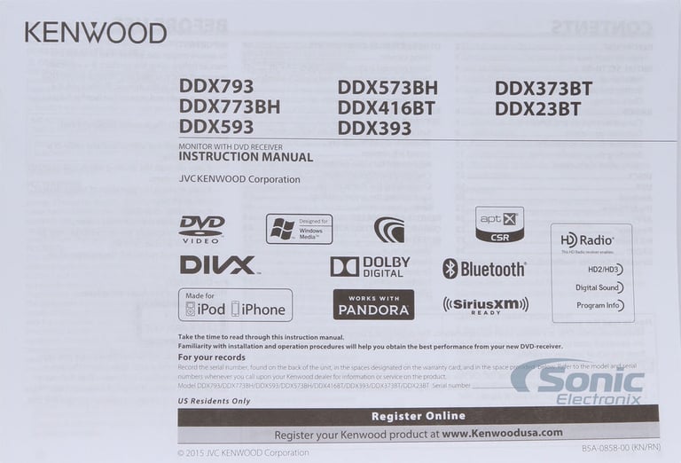 Kenwood DDX393 + SiriusXM Tuner + $70 Visa Card & 3 Months Free Service* Image 7