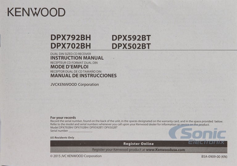 Kenwood DPX502BT + SiriusXM Tuner Image 7