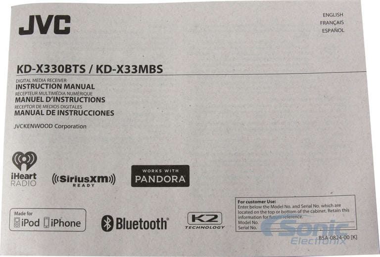 JVC KD-X330BTS + SiriusXM Tuner + $70 Mail In Rebate and 3 Months Free Service* Image 16