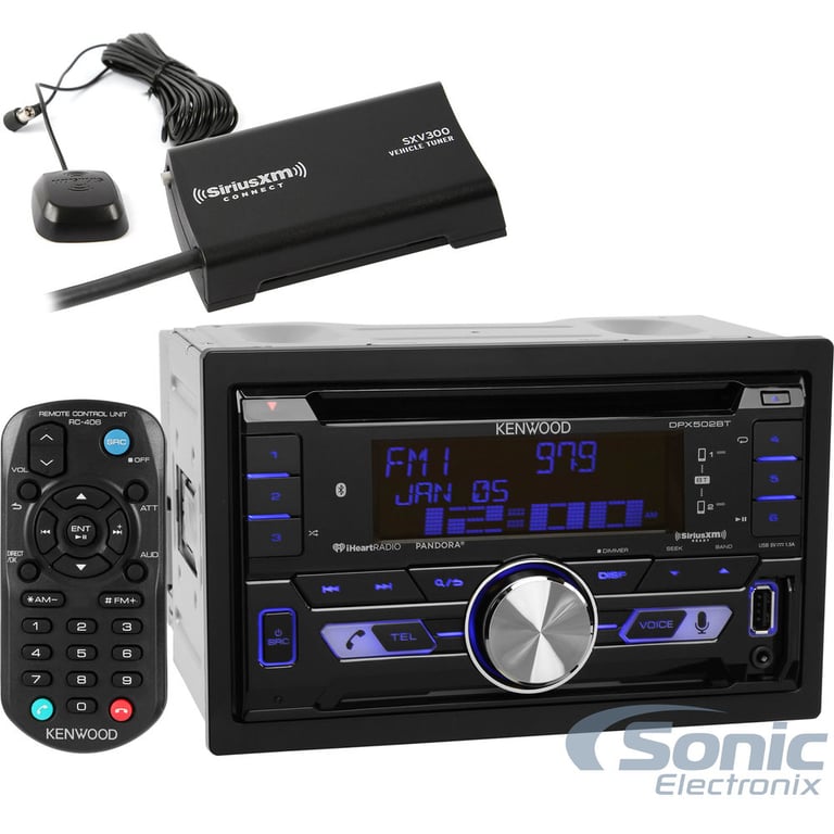 Kenwood DPX502BT + SiriusXM Tuner Image 1