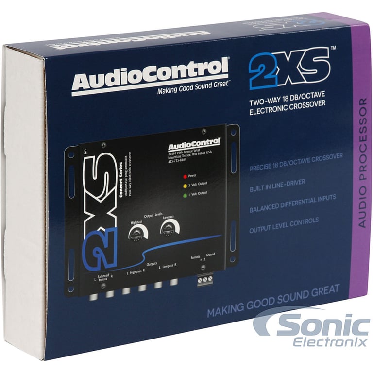 AudioControl 2XS Crossover - Black (Open Box) Image 3