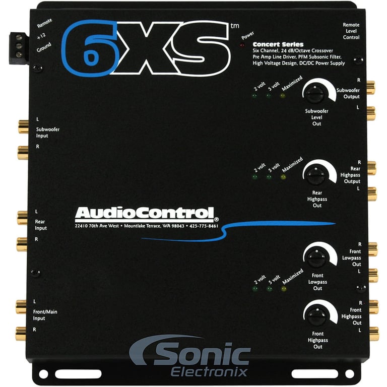 AudioControl 6XS Crossover - Black (Open Box) Image 2