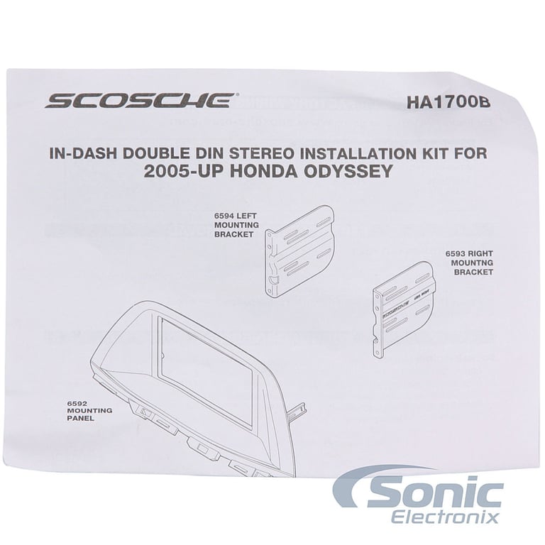 Scosche HA1700B / HA1700 Dash Kit Image 3