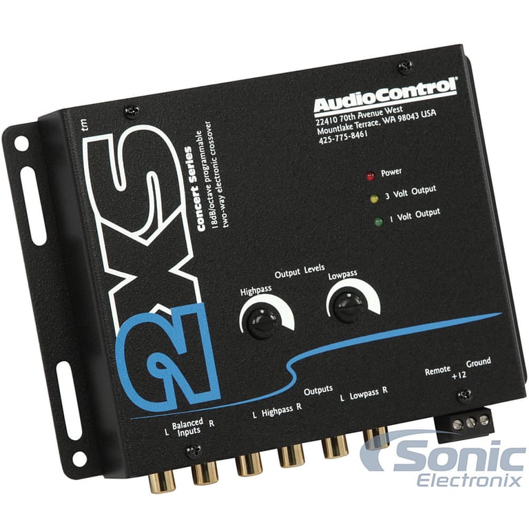 AudioControl 2XS Crossover - Black (Open Box) Image 1
