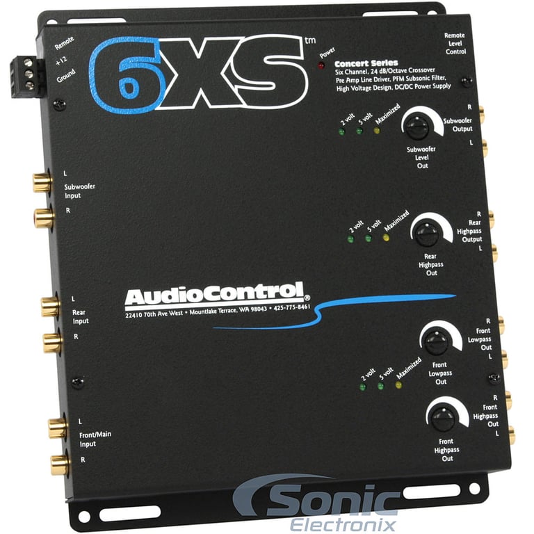 AudioControl 6XS Crossover - Black Image 1