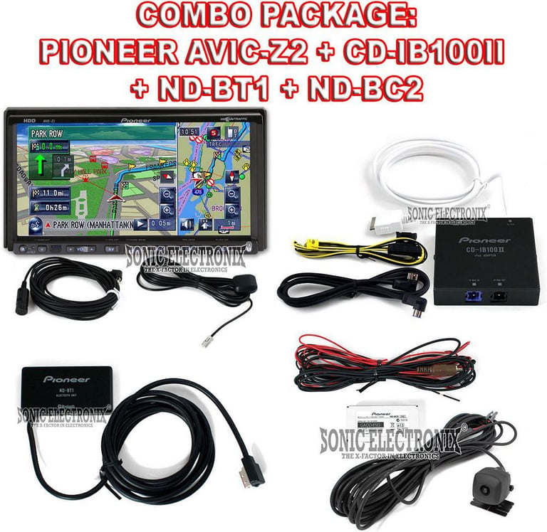 Combo: Pioneer AVIC-Z2 + ND-BT1 + CD-IB100II + ND-BC2 Image 1