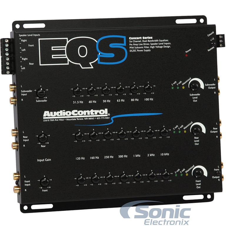 AudioControl EQS - Black Image 1