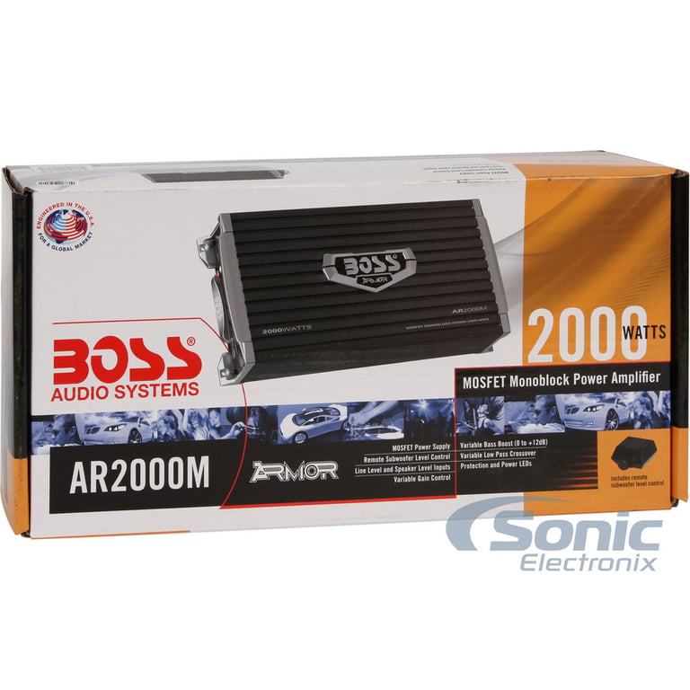 Boss AR2000M Amplifier w/Belva 1.0 Farad Capacitor + Belva 2000 Watt Handling Amp Kit Image 8