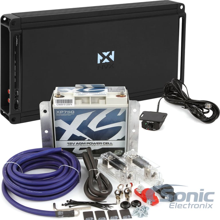NVX Amplifier and Auxiliary Battery Kit Combo Image 1
