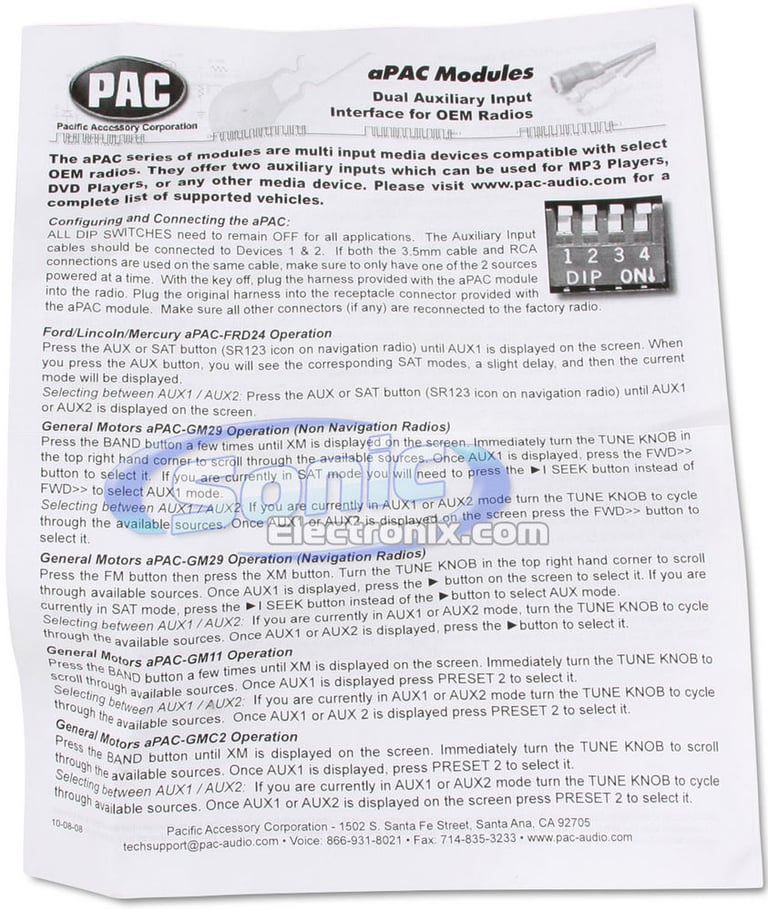 PAC aPAC-VW2 Image 17