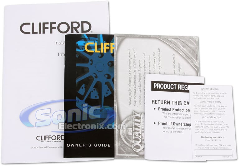 Clifford G5 IntelliGuard 770 (P/N 919621) Image 10