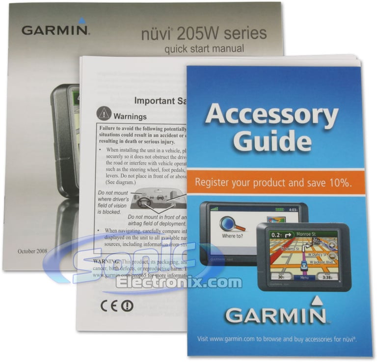 Garmin nuvi 205W (n&uuml;vi&reg; 205W, MPN: 010-00718-40) Image 8