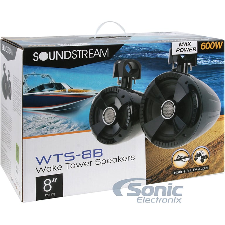 Soundstream WTS-8B 600W Tower Speakers Image 4