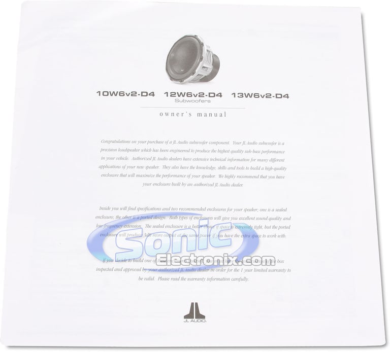 JL Audio 10W6v2-D4 Image 5