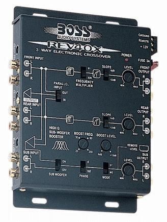 Boss REV-40X 2/3-way Electronic Crossover w/Bass Remote Image 1