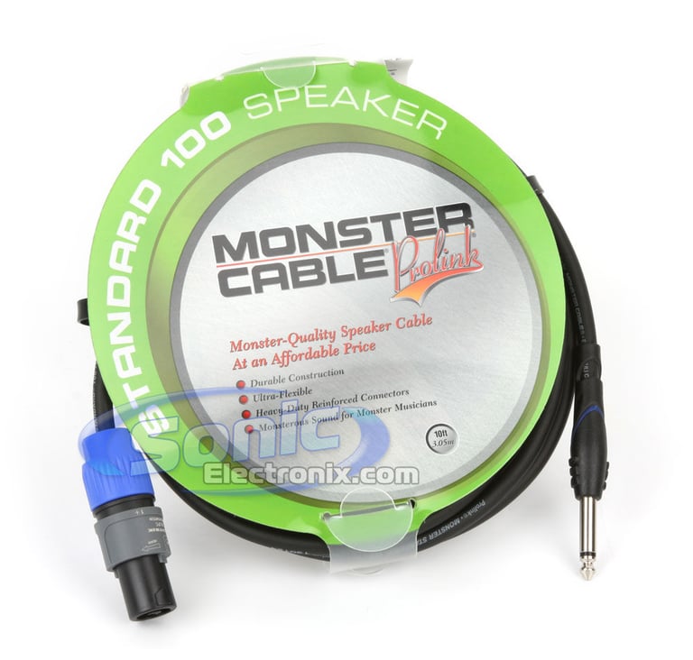 Monster Cable Speak-On to Straight 1/4" Plugs (S100-S-10MSP) Image 4