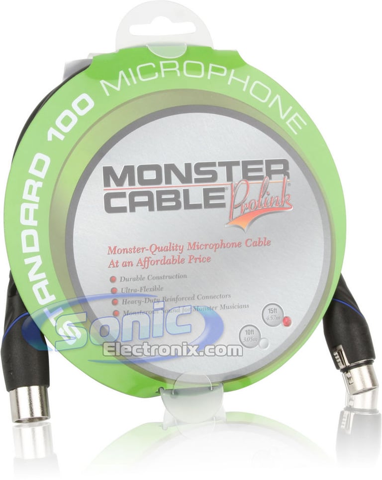 Monster Cable Standard 100 Microphone Cable (S100-M-15) Image 4