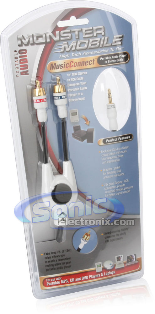 Monster Cable 1/8" Mini Stereo to RCA Cable (MBL MCON-2M) Image 4