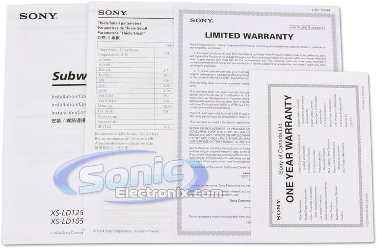 Sony XS-LD105P5 10" DVC Image 6