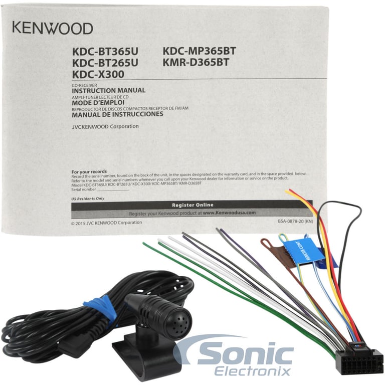 Kenwood KDC-BT365U Car Receiver Image 5