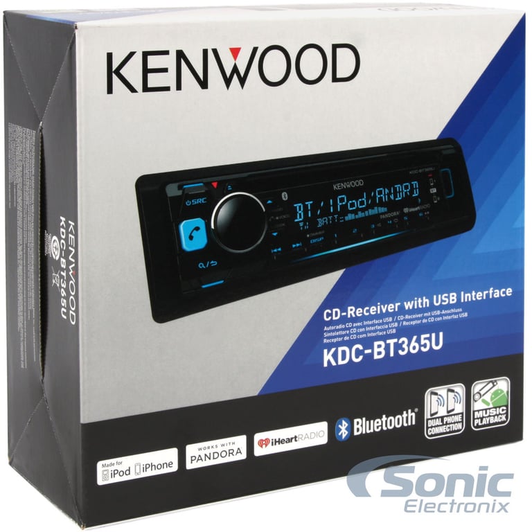 Kenwood KDC-BT365U Car Receiver Image 6