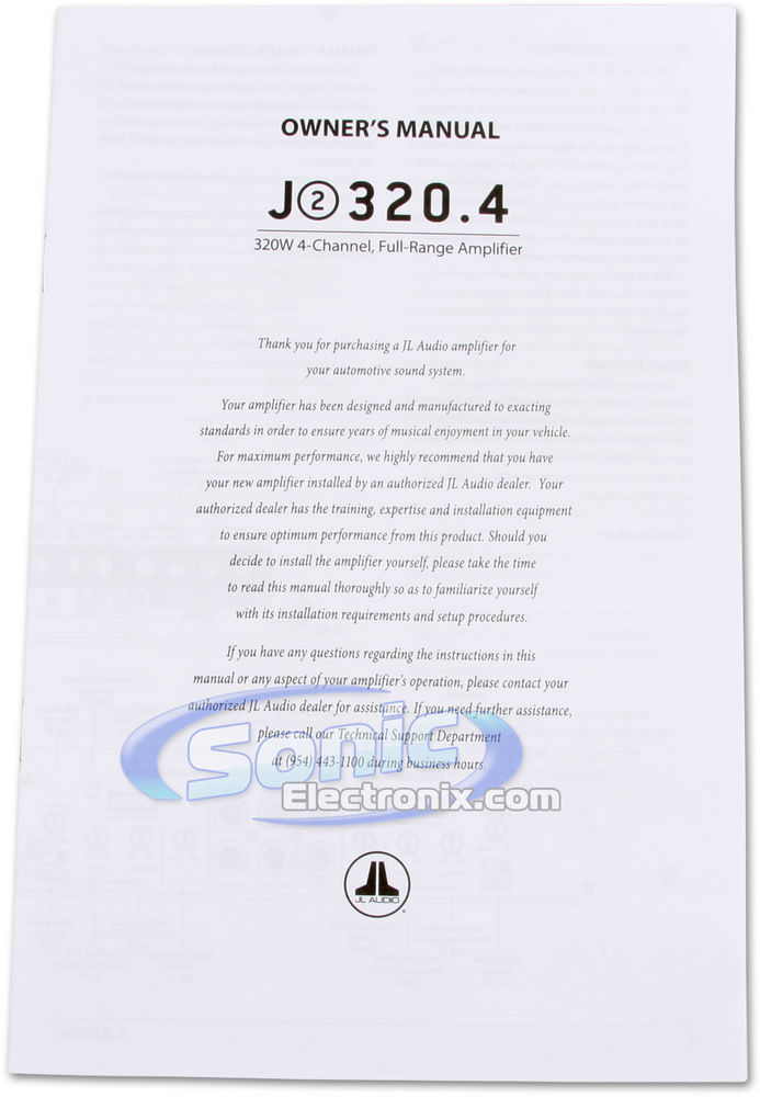 JL Audio J2 320.4 (J2320.4) Image 6