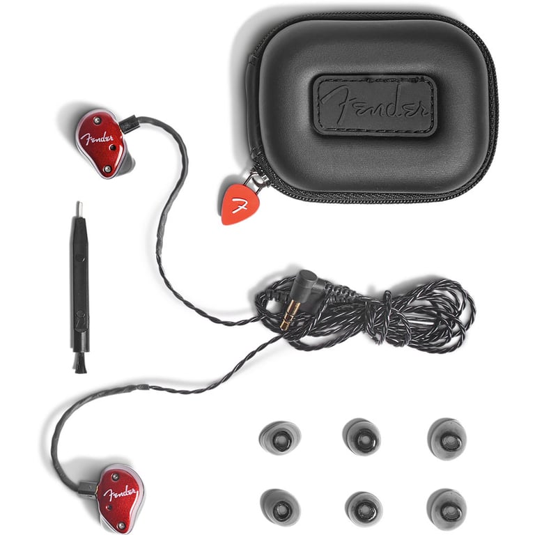 Fender FXA6 PRO IEM - Red (fxa6proiem-red) - Open Box, Good Condition Used Image 6