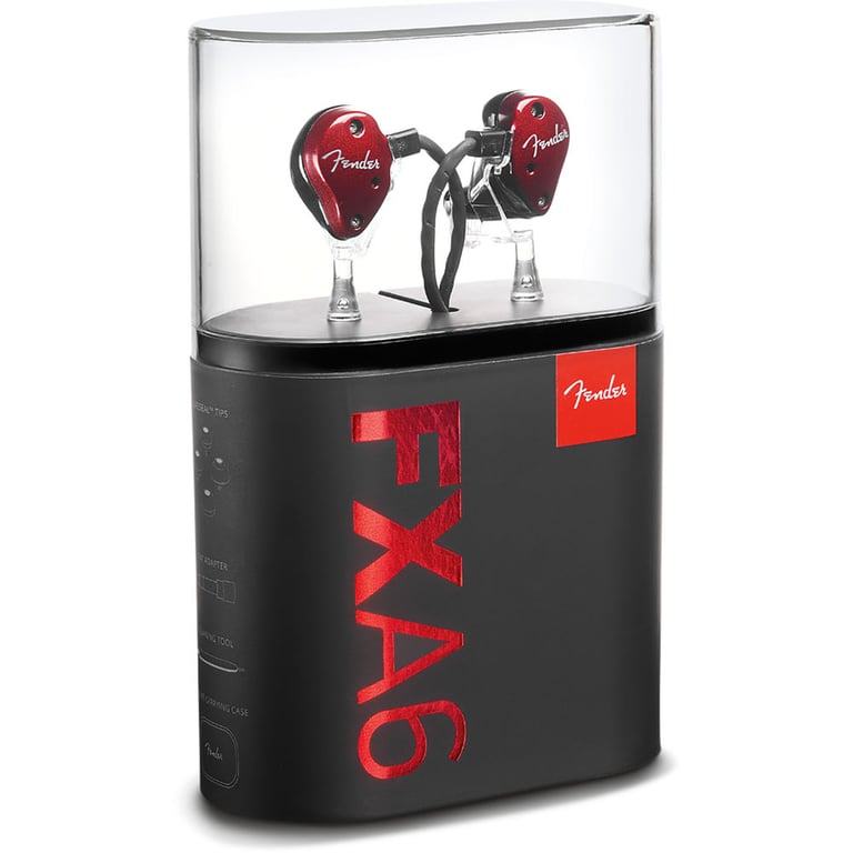 Fender FXA6 PRO IEM - Red (fxa6proiem-red) Image 7
