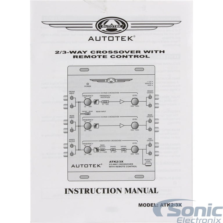 Autotek ATK2/3X Image 21